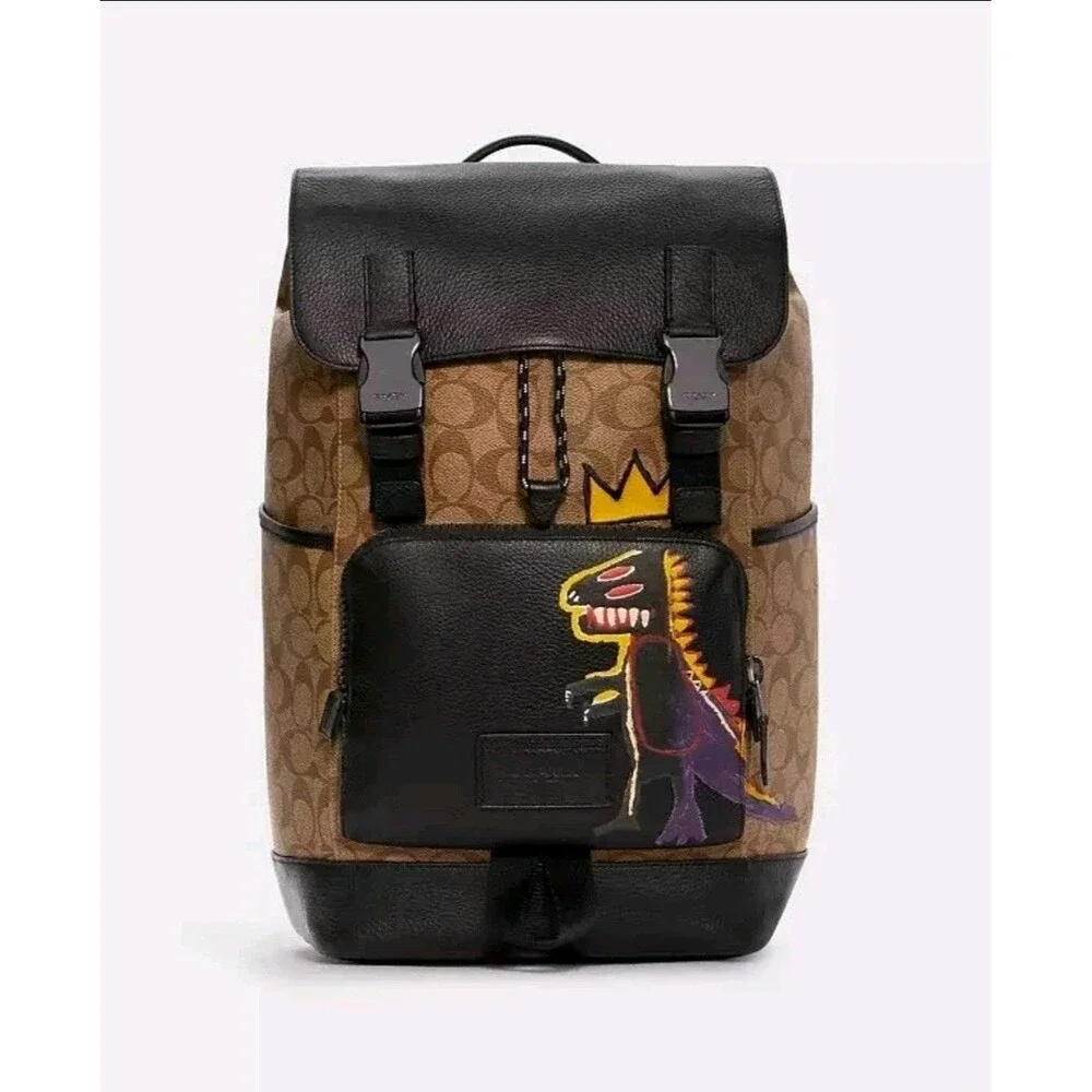 Coach X Jean Michel Basquiat Signature Canvas Backpack